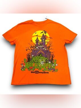 Walt Disney World Orange Halloween Tee XS Kids